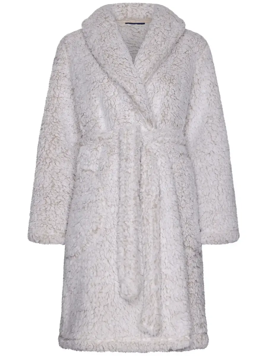 Pastunette Teddy dames badjas Fleece - 100Cm - Warme winter ochtendjas met sjaalkraag Pastunette Teddy dames badjas Fleece - 100Cm - Warme winter ochtendjas met sjaalkraag