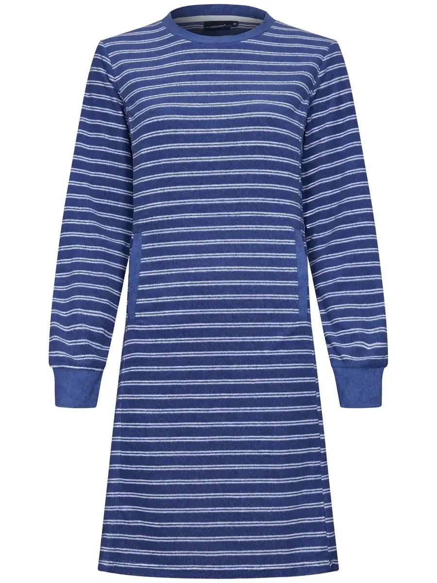 Pastunette badstof dames nachthemd - Winter Blue - Warm winter nachthemd lange mouw Pastunette badstof dames nachthemd - Winter Blue - Warm winter nachthemd lange mouw