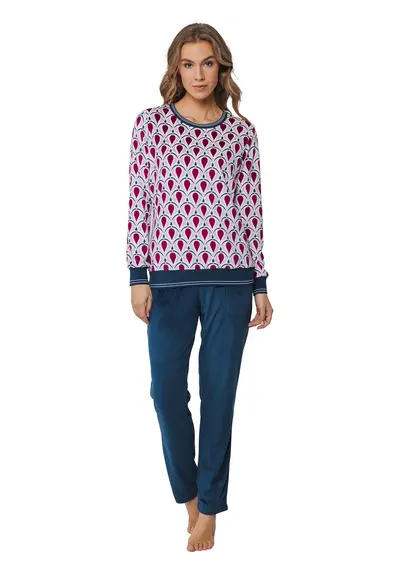 Rebelle warme fleece pyjama dames - Diana Rebelle warme fleece pyjama dames - Diana