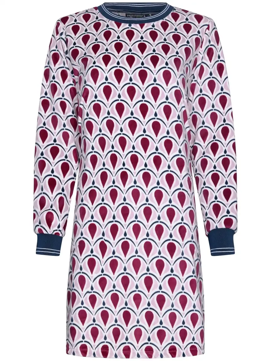 Pastunette Fleece dames nachthemd - lange mouwen - Winter nachtjapon lange mouwen Pastunette Fleece dames nachthemd - lange mouwen - Winter nachtjapon lange mouwen