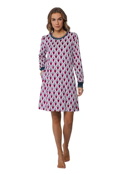 Pastunette Fleece dames nachthemd - lange mouwen - warm nachthemd Pastunette Fleece dames nachthemd - lange mouwen - warm nachthemd