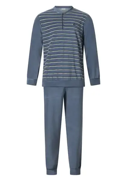 Gentlemen Warme heren pyjama badstof - Peet Gentlemen Warme heren pyjama badstof - Peet