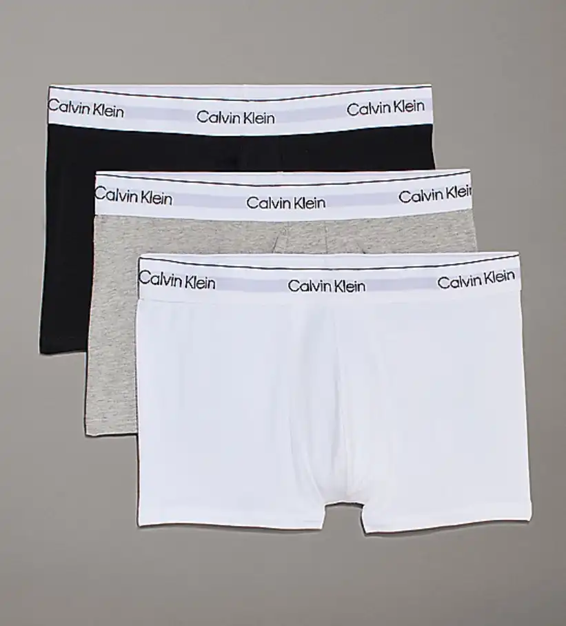 Calvin Klein onderbroeken 3-Pack Trunks heren - Calvin klein ondergoed heren - Modern Cotton heren boxershorts - Katoenen heren ondergoed