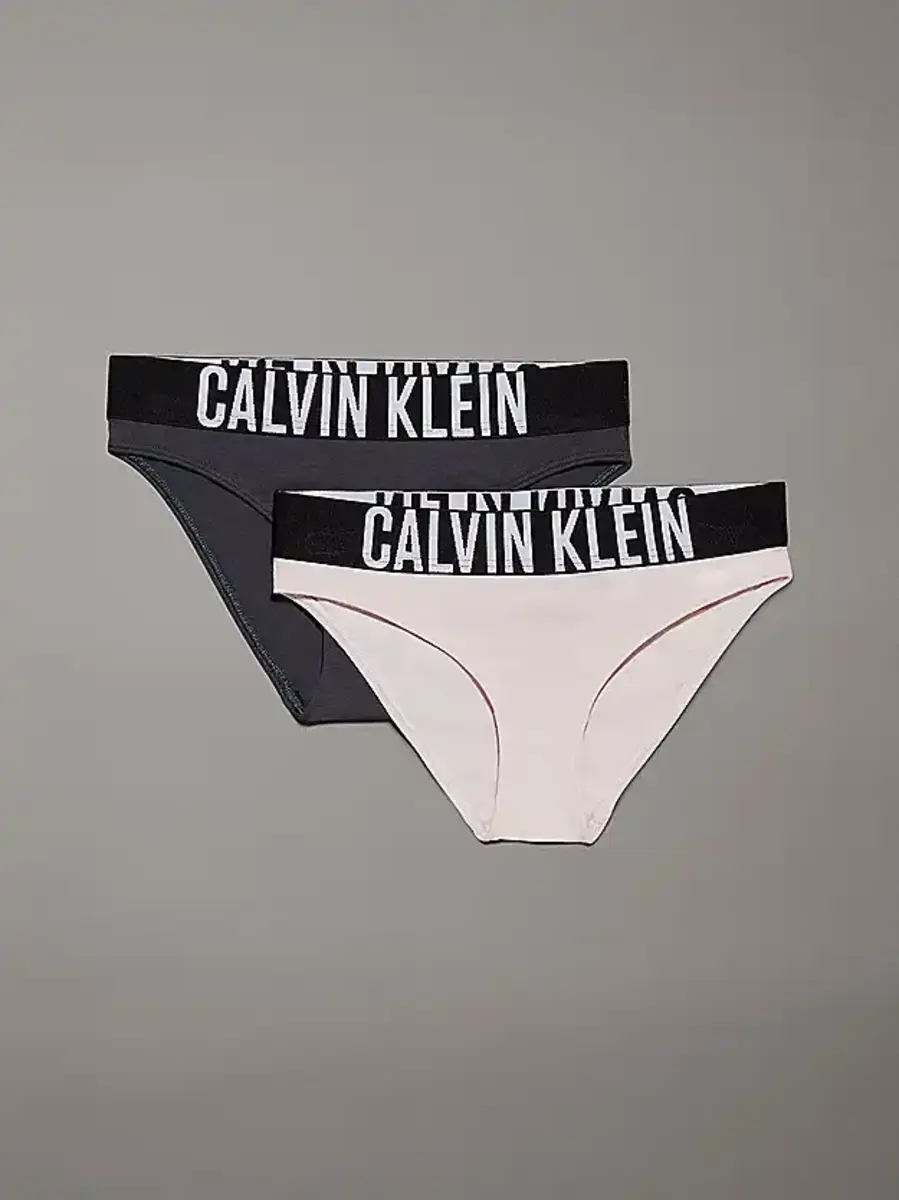 Calvin Klein 2-Pack meisjes slips - Intense Power - Merk meisjes onderbroeken katoen - Elastische band - Meisjes hipster