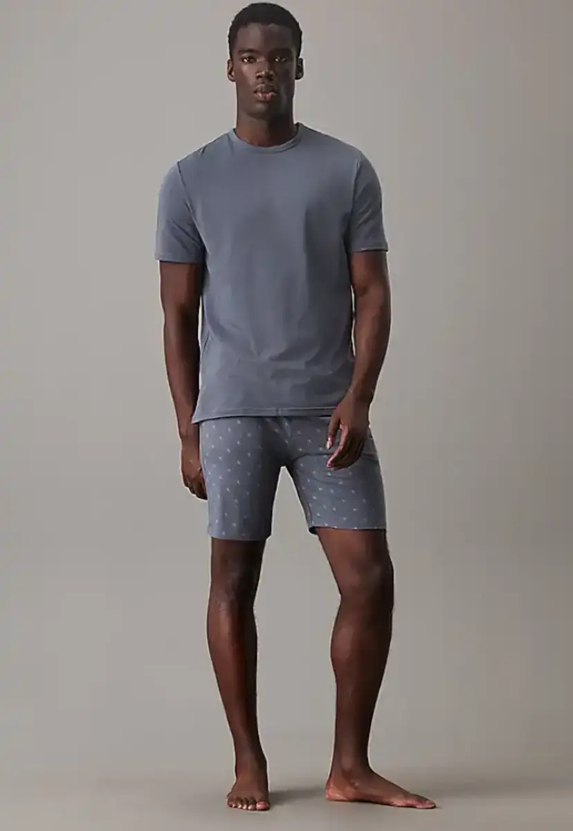 Calvin Klein shortama heren - Katoenen mannen pyjama korte mouw en korte broek