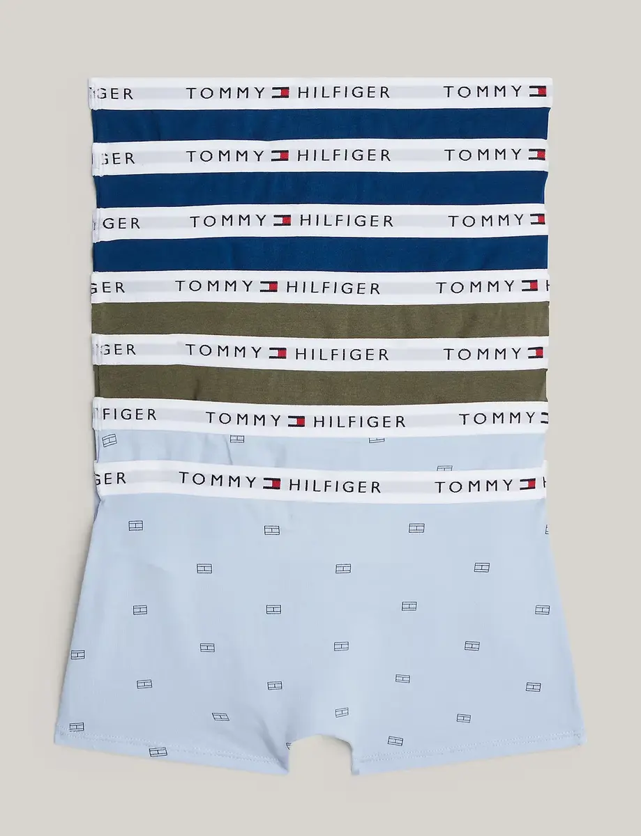 Tommy Hilfiger 7-Pack jongens Boxershorts - Figure - Multipack jongens onderbroeken