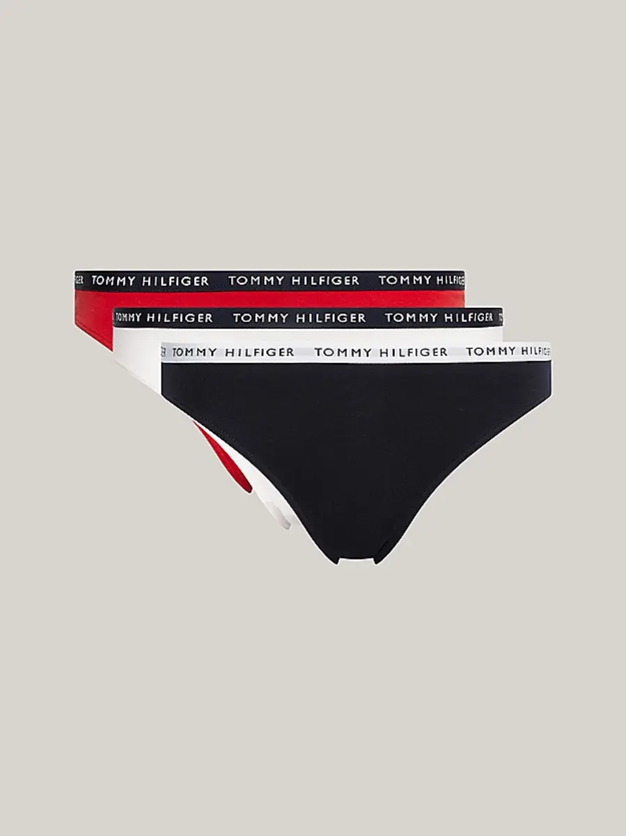 Tommy Hilfiger 3-Pack Dames Bikini Slips - Low rise - Lage vrouwe mini slips en onderbroeken Tommy Hilfiger 3-Pack Dames Bikini Slips - Low rise - Lage vrouwe mini slips en onderbroeken