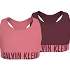 Calvin klein 2-pak meisjes Top - Ebony - Meisjes BH top katoen