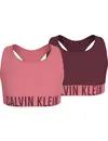 Calvin klein 2-pak meisjes Top - Ebony - Meisjes BH top katoen