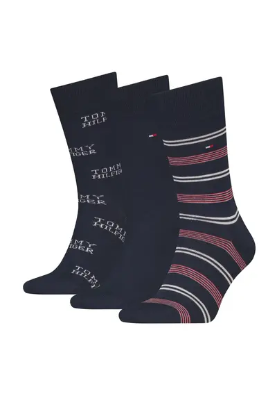 Tommy Hilfiger 3-pack sokken - Heren Giftbox Tommy Hilfiger 3-pack sokken - Heren Giftbox