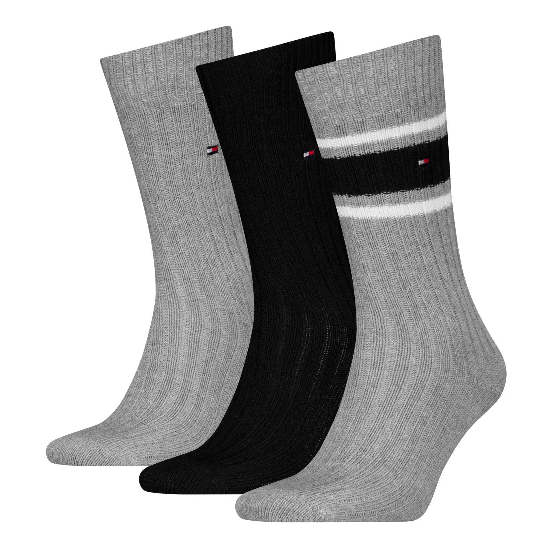 Tommy Hilfiger 3-paar Crew heren boots sokken - giftbox - Katoenen sportsokken