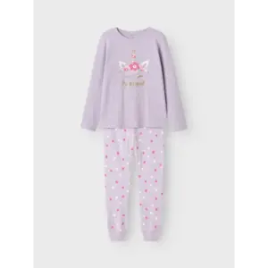 Name it kinder-meisjes pyjama katoen - Pastel Lilac - Organisch katoenen meisjes nachtkleding Name it kinder-meisjes pyjama katoen - Pastel Lilac - Organisch katoenen meisjes nachtkleding