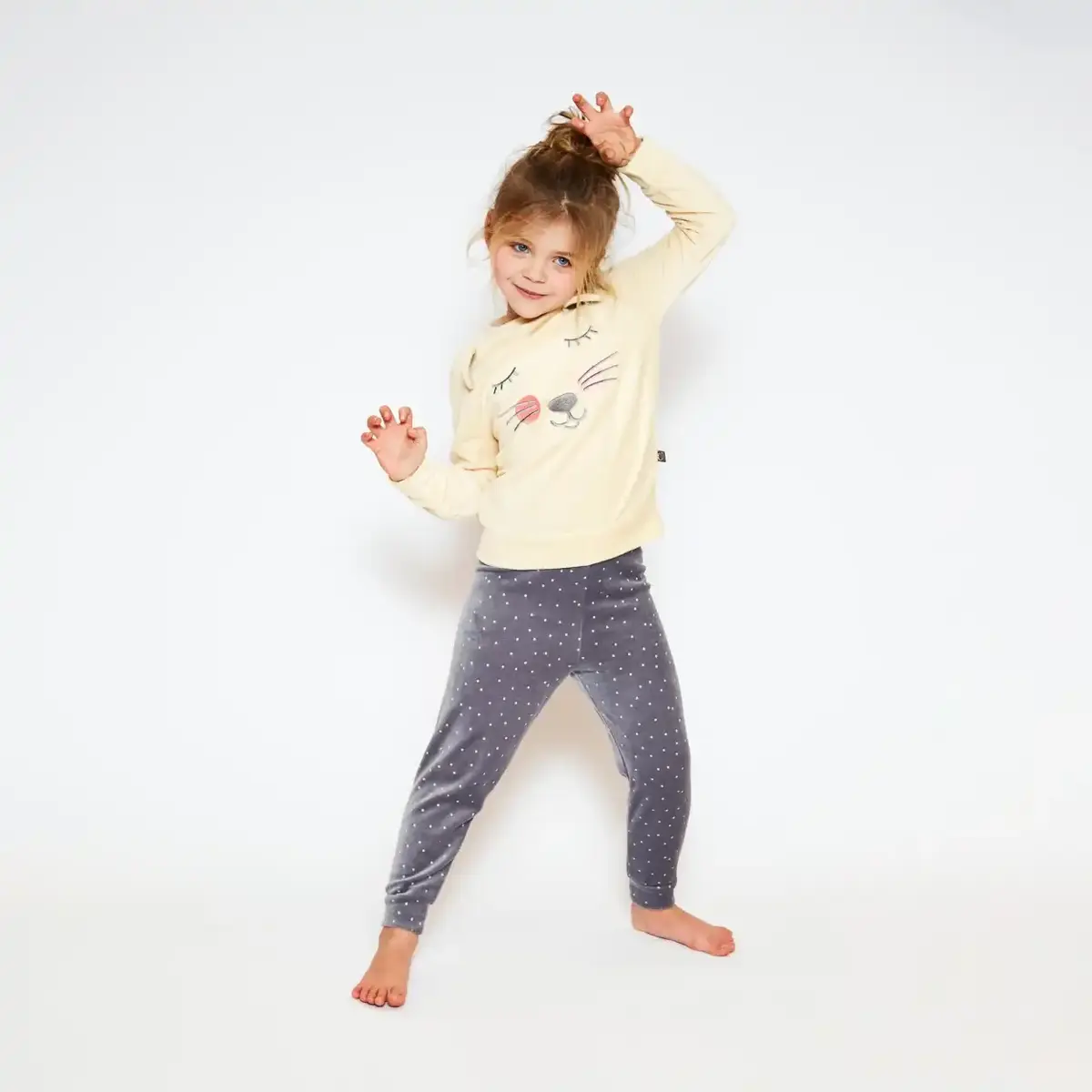 Charlie Choe velours meisjes pyjama - Cute Mouse - Warme winter kinder pyjama Charlie Choe velours meisjes pyjama - Cute Mouse - Warme winter kinder pyjama