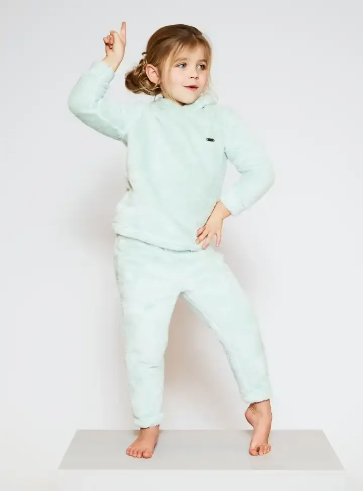 Charlie Choe fleece huispak meisjes - warme winter kinderpyjama - Lounge