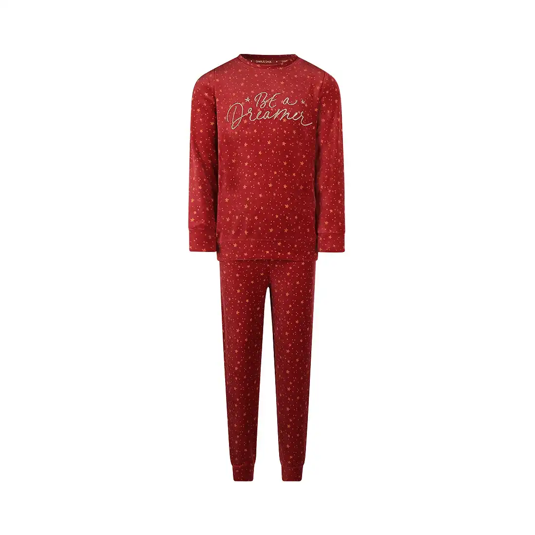 Charlie Choe velours meisjes pyjama - Stars