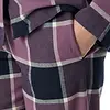 Schiesser dames pyjama flanel - Select Premium - Katoenen doorknoop pyjama lange mouwen