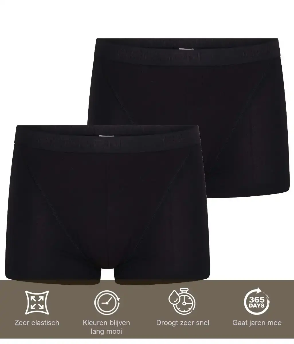 Beeren 2-pak microfiber heren boxershort Young Beeren 2-pak microfiber heren boxershort Young