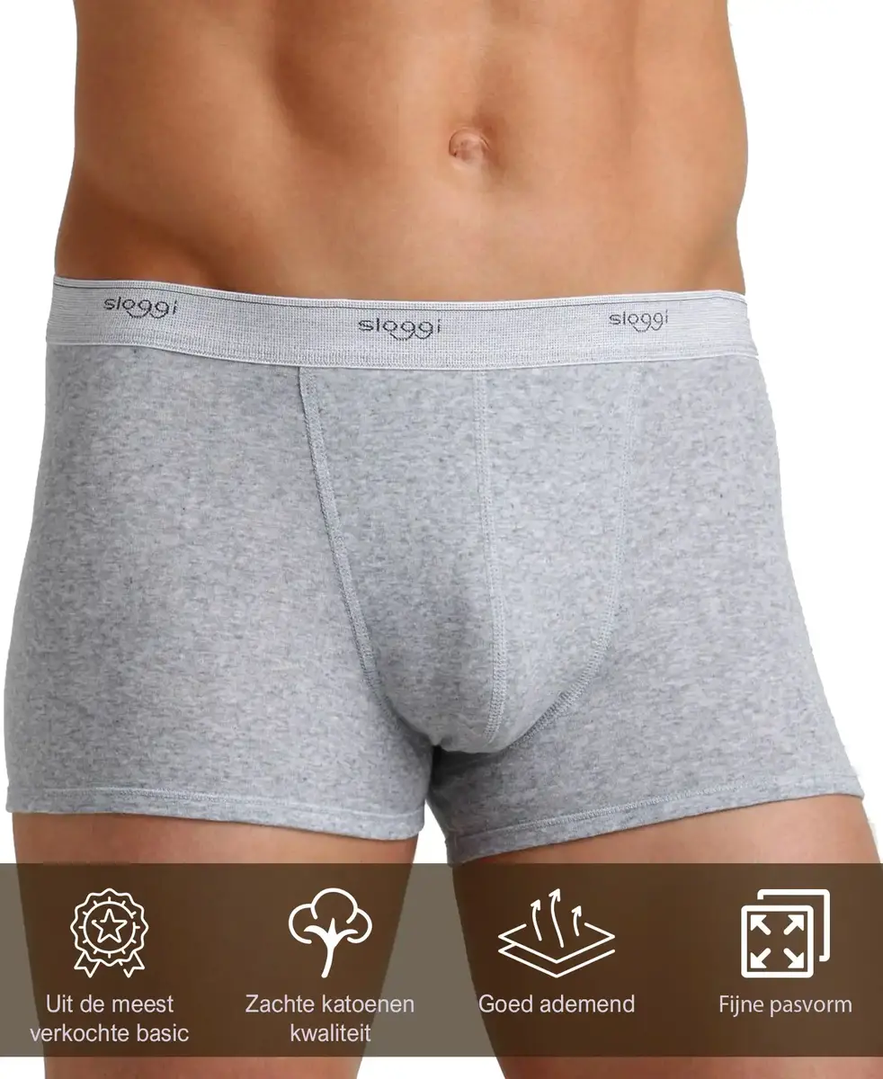 Sloggi heren Basic boxershort - Elastisch katoen - Sloggi ondergoed heren - Sloggi onderbroek Sloggi heren Basic boxershort - Elastisch katoen - Sloggi ondergoed heren - Sloggi onderbroek
