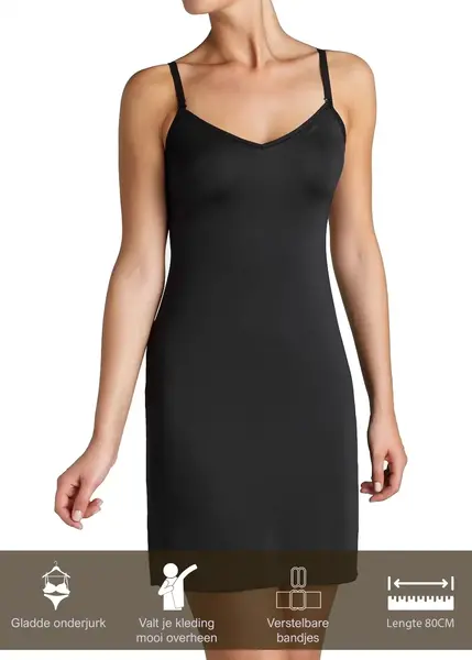 Triumph korte onderjurk - Body make Up - Gladde strakke onderjurk microfiber Triumph korte onderjurk - Body make Up - Gladde strakke onderjurk microfiber