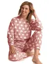 Cocodream micro velours dames pyjama - Cats - Warme winter fleece pyjama dames