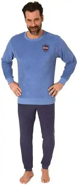Norman badstof heren pyjama - Summer Camp - Warme winter pyjama