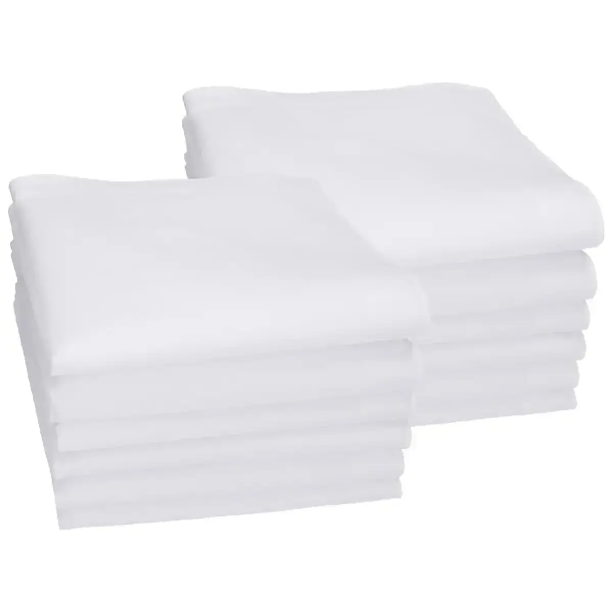 Heren 12 stuks Zakdoeken - Wit - Katoenen zakdoeken