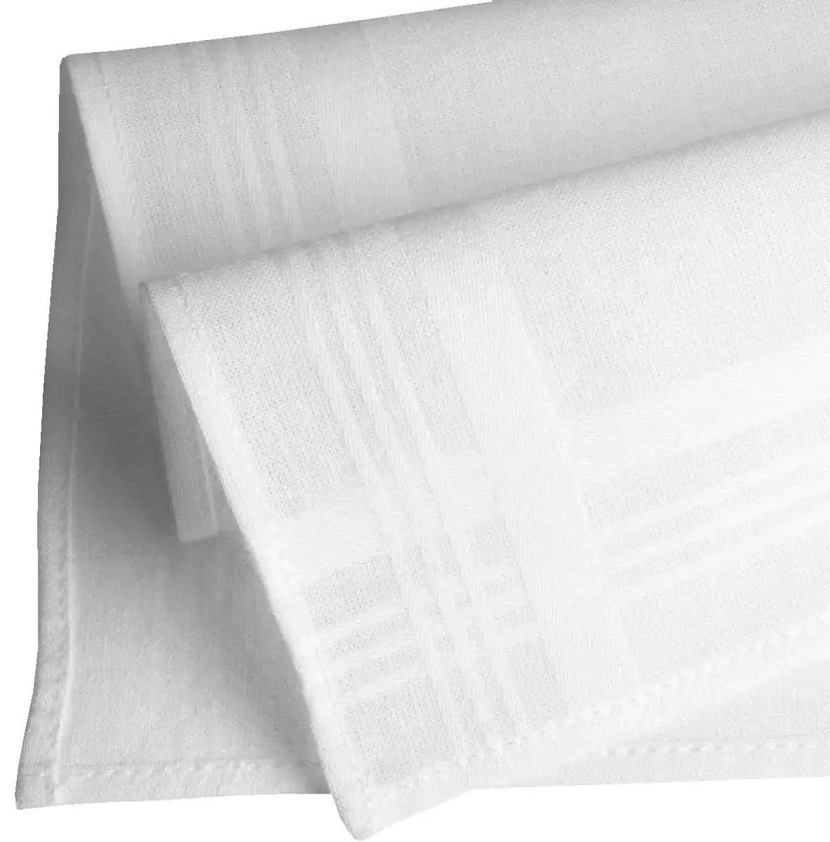 Swan 12 stuks De Luxe Heren zakdoeken - Wit - Stoffen katoenen zakdoeken Swan 12 stuks De Luxe Heren zakdoeken - Wit - Stoffen katoenen zakdoeken