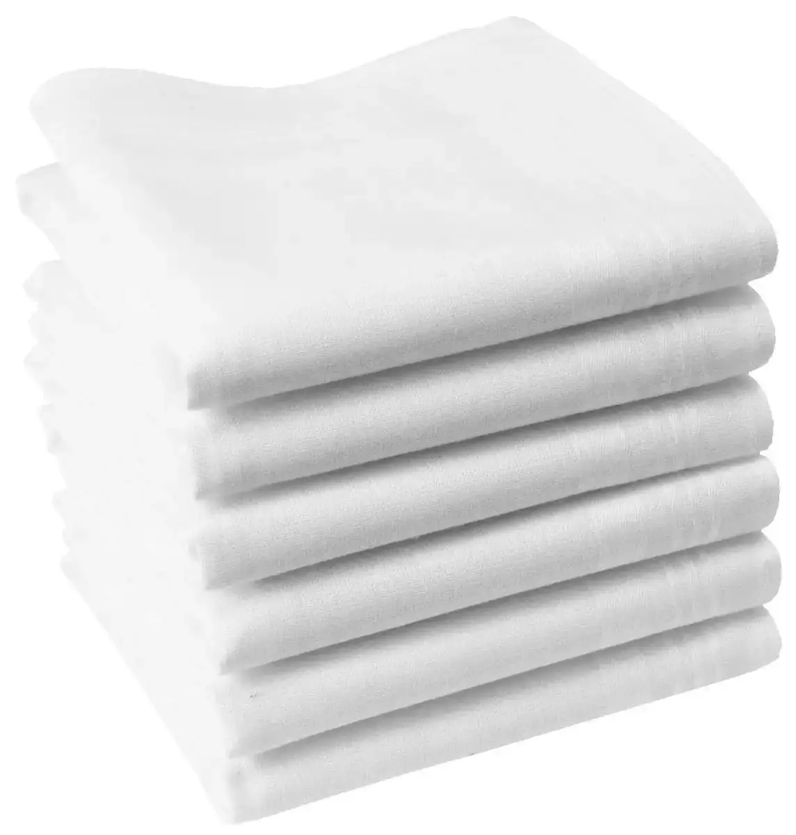 Swan 12 stuks De Luxe Heren zakdoeken - Wit - Stoffen katoenen zakdoeken Swan 12 stuks De Luxe Heren zakdoeken - Wit - Stoffen katoenen zakdoeken