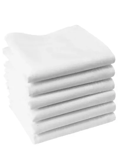 Swan 12 stuks De Luxe Heren zakdoeken - Wit Swan 12 stuks De Luxe Heren zakdoeken - Wit