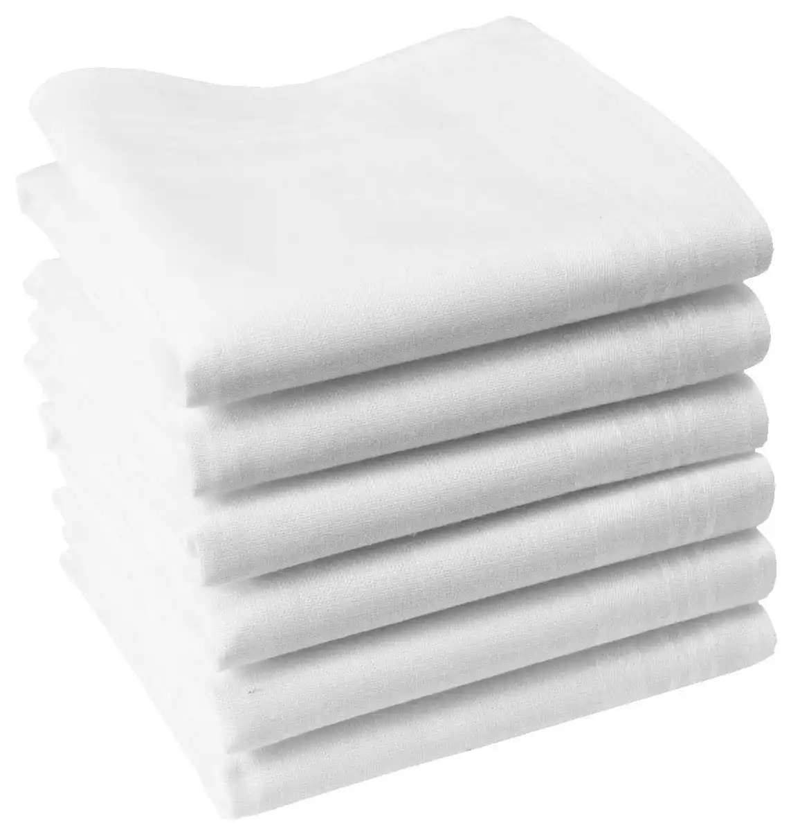 Swan 12 stuks De Luxe Heren zakdoeken - Wit Swan 12 stuks De Luxe Heren zakdoeken - Wit