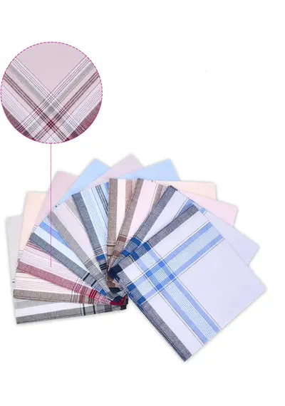 Swan 12 stuks heren zakdoeken - Blue Summer