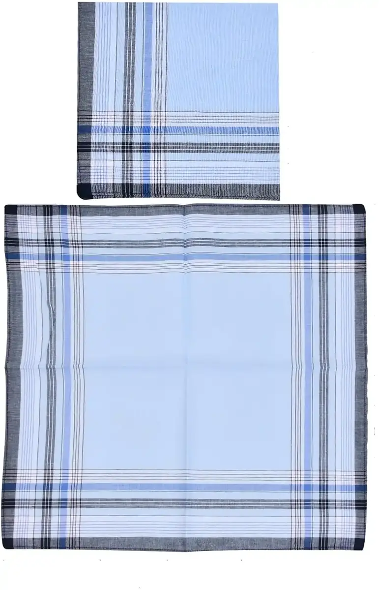 Swan 12 stuks heren zakdoeken - Blue Summer - 100% katoenen stoffen zakdoeken Swan 12 stuks heren zakdoeken - Blue Summer - 100% katoenen stoffen zakdoeken