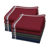Swan 12 stuks Heren zakdoeken Blok donker Swan 12 stuks Heren zakdoeken Blok donker