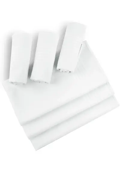 Tiseco 12 stuks Heren Zakdoek wit - Dikke kwaliteit Tiseco 12 stuks Heren Zakdoek wit - Dikke kwaliteit