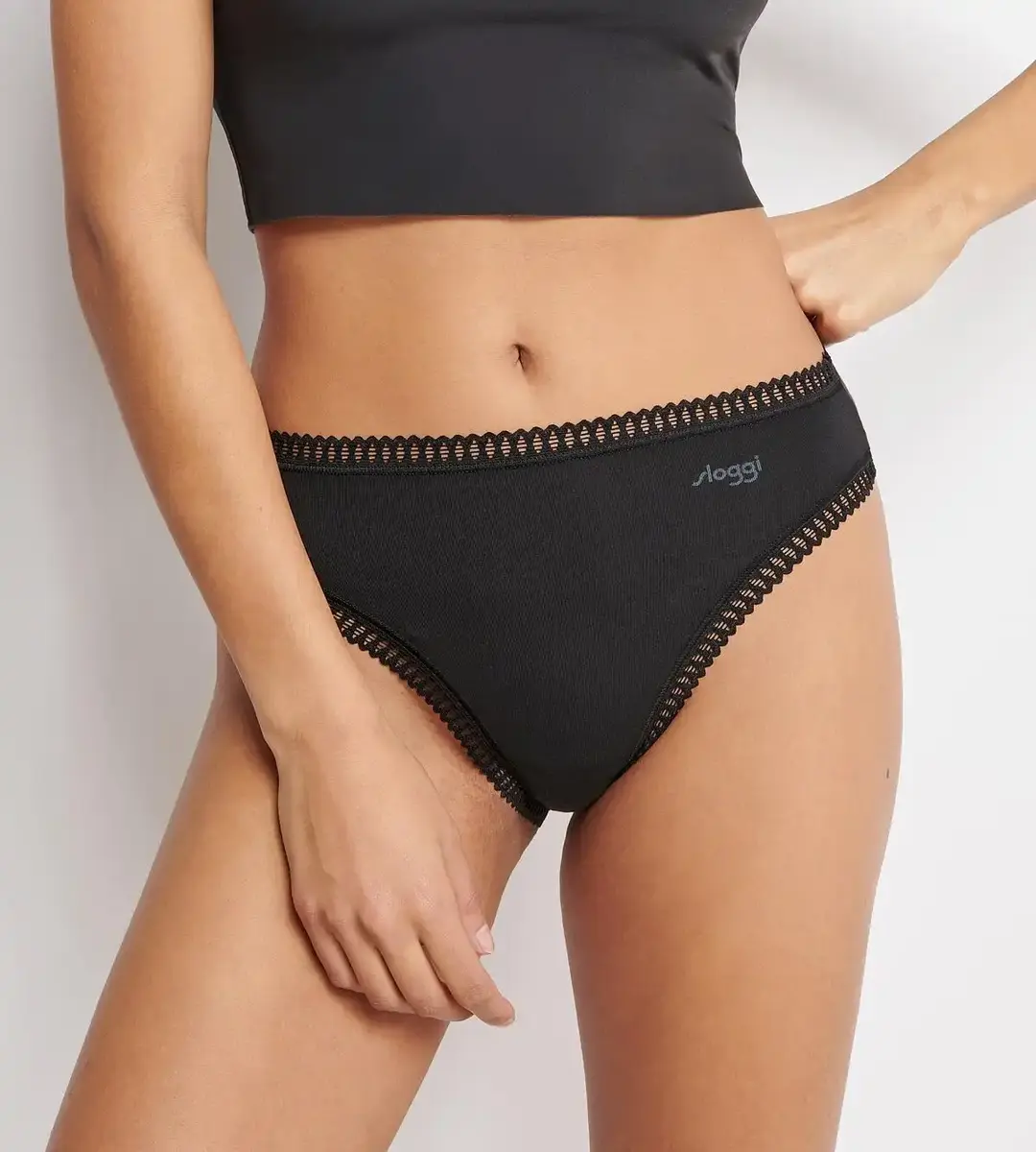 Sloggi 3-pack Crush Go - High legs slips dames - Hoog opgesneden dames onderbroeken biologisch katoen Sloggi 3-pack Crush Go - High legs slips dames - Hoog opgesneden dames onderbroeken biologisch katoen