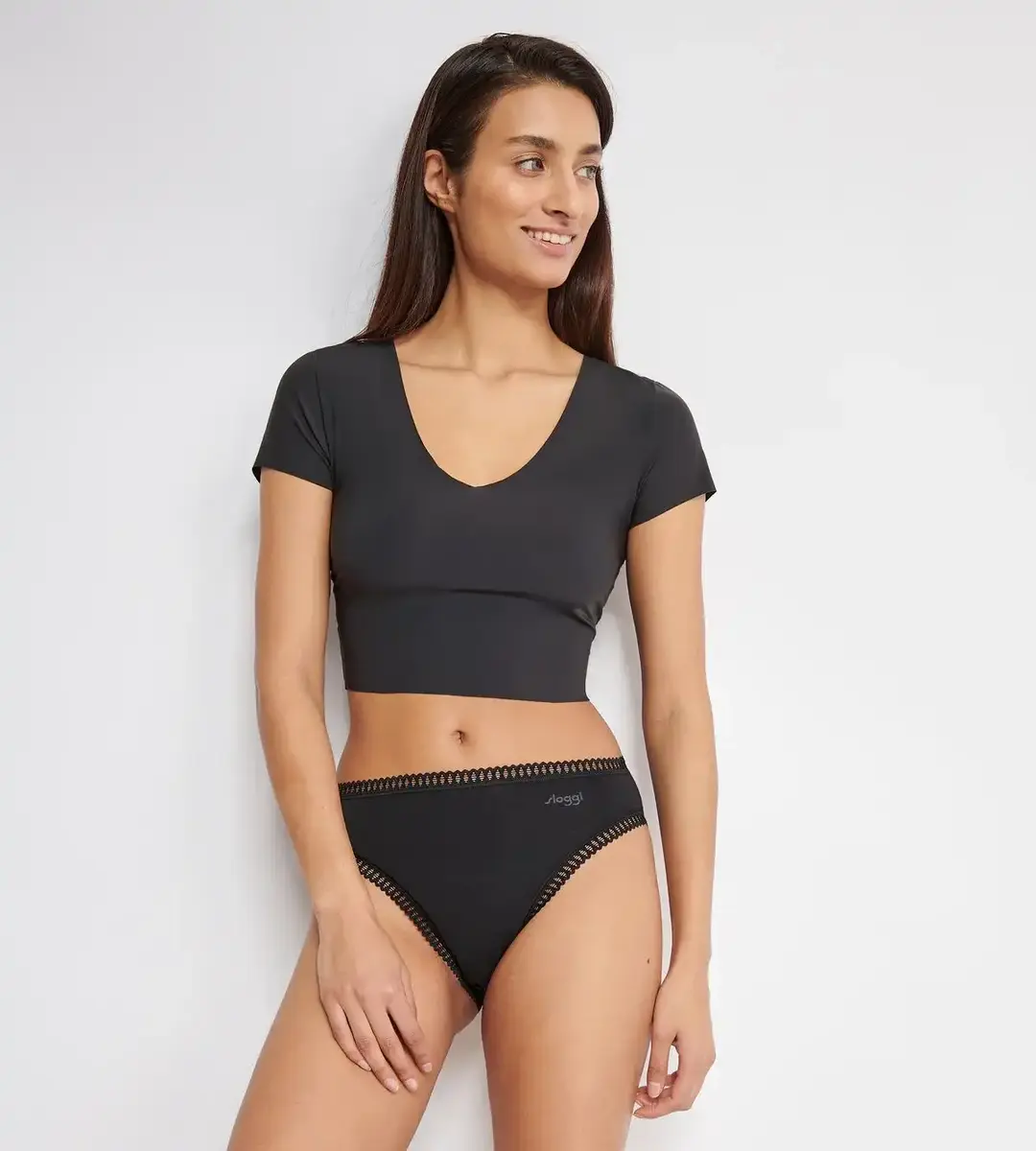 Sloggi 3-pack Crush Go - High legs slips dames - Hoog opgesneden dames onderbroeken biologisch katoen Sloggi 3-pack Crush Go - High legs slips dames - Hoog opgesneden dames onderbroeken biologisch katoen