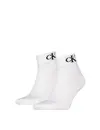 Calvin Klein 2-paar Quarter dames sokken - Logo monogram - Katoenen korte sokken