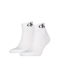 Calvin Klein 2-paar Quarter dames sokken - Logo monogram Calvin Klein 2-paar Quarter dames sokken - Logo monogram