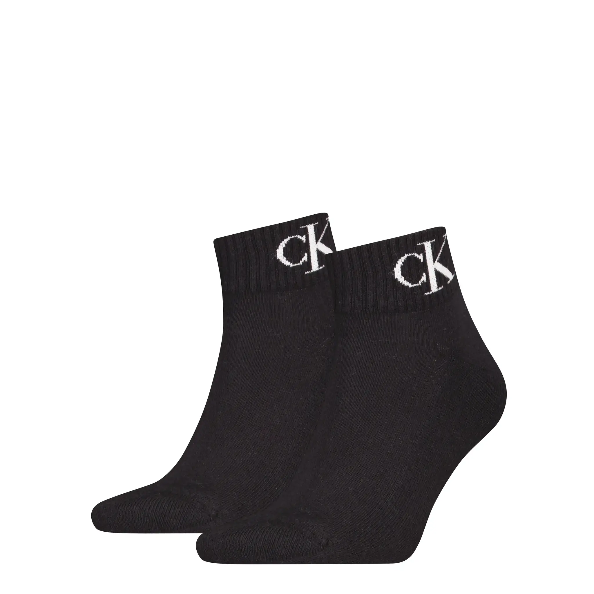 Calvin Klein 2-paar Quarter dames sokken - Logo monogram - Katoenen korte sokken