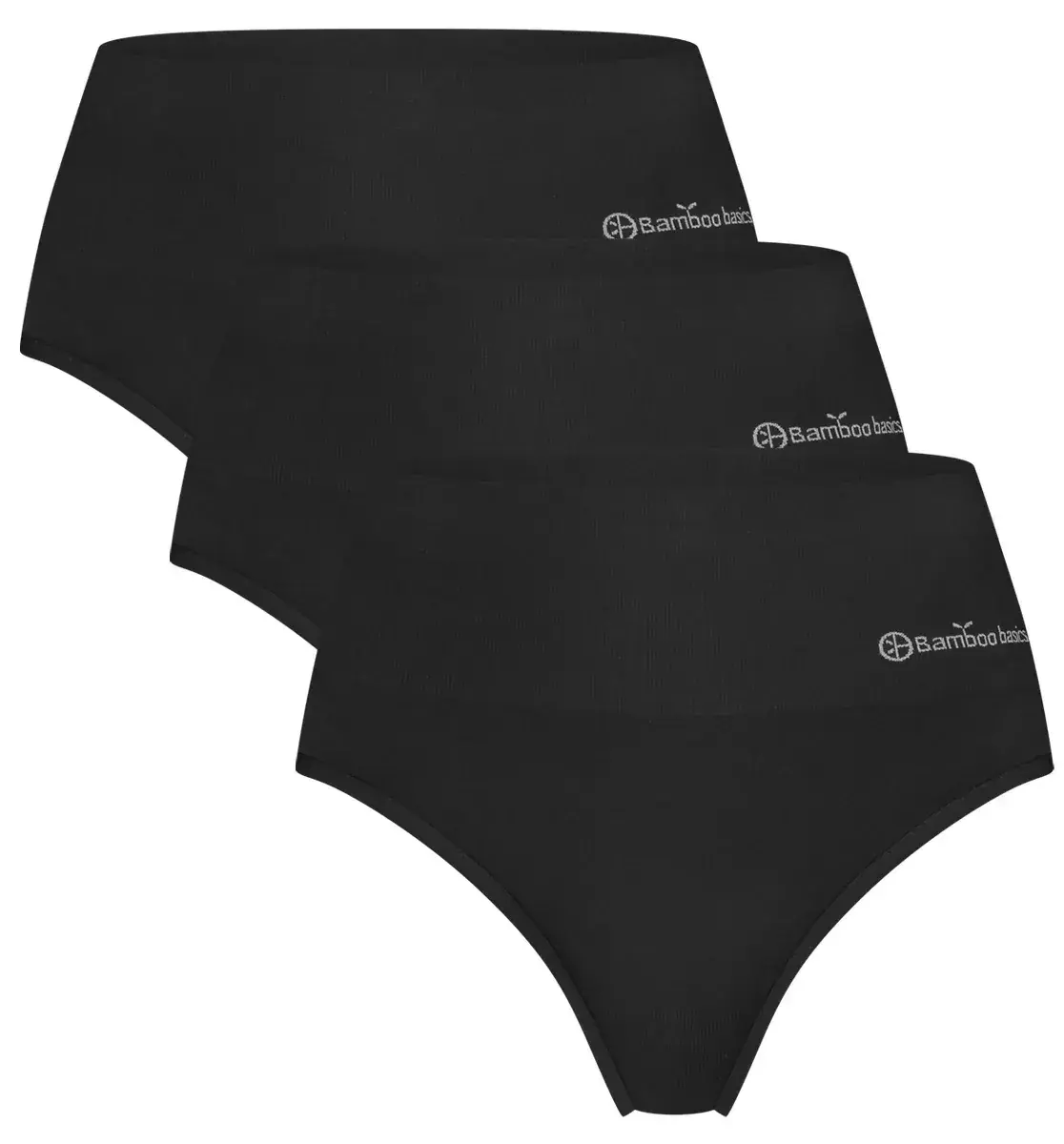 Bamboo Basics 3-pak hoge taille strings dames - Naadloze bamboe strings - Seamless high waist string