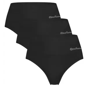 Bamboo Basics 3-pak hoge taille strings dames - Naadloze bamboe strings - Seamless high waist string Bamboo Basics 3-pak hoge taille strings dames - Naadloze bamboe strings - Seamless high waist string