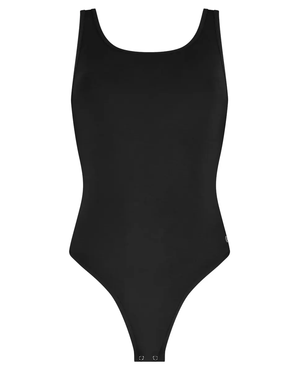 Bamboo Basics naadloze body bamboe - Olivia - dames Bodysuit met brede bandjes - Zonder mouwen
