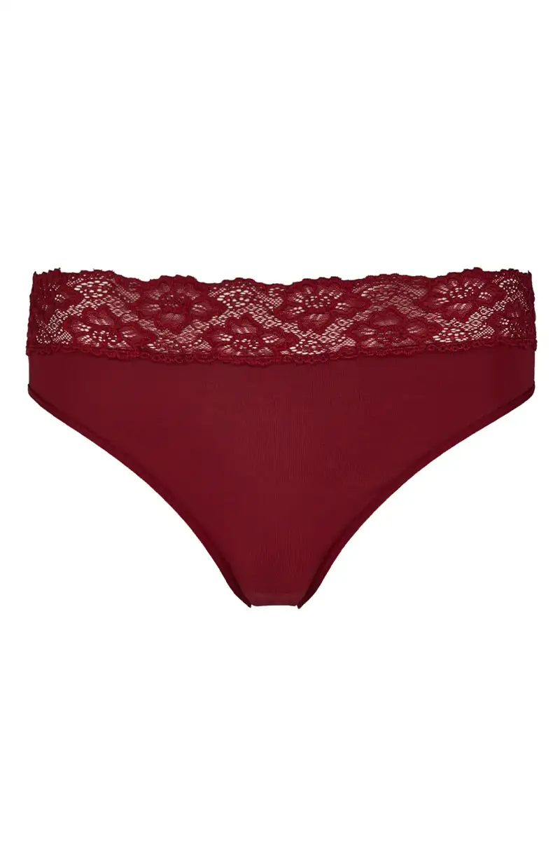 Nina von C kanten modal heupslip dames - Midi kanten onderbroek - Dames ondergoed