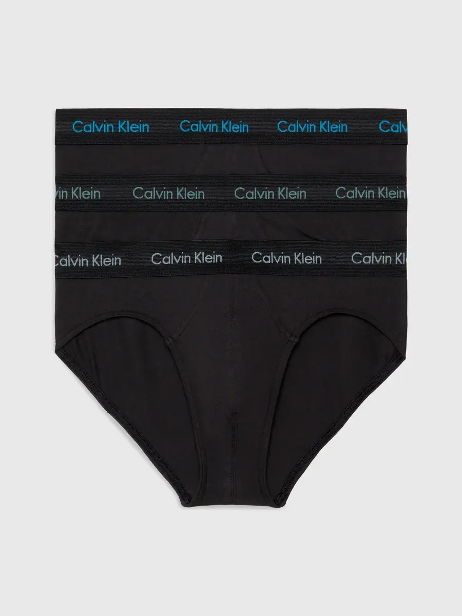 Calvin Klein 3-Pack Heren heup slips - Hip Brief - Zwart - Elastisch katoen