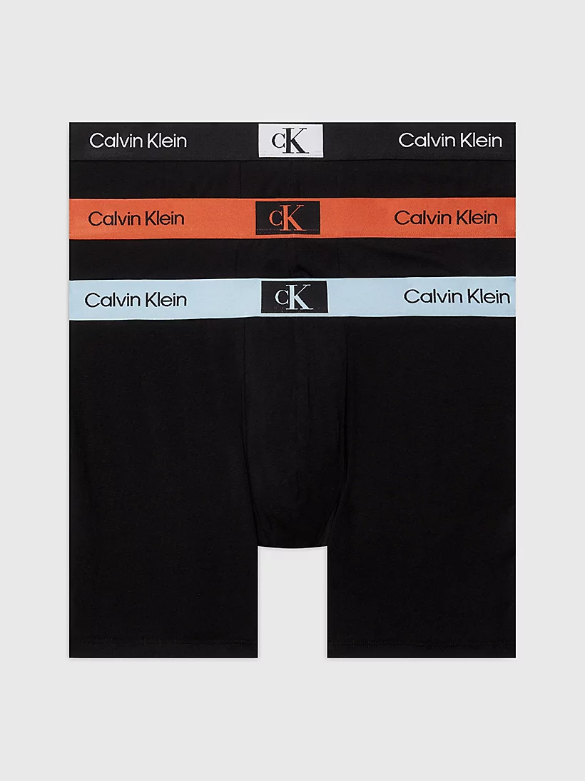 Calvin Klein 3-Pack Heren Boxershorts - Boxer Brief Black - Katoenen mannen boxers - Lange pijpjes - Calvin Klein underwear