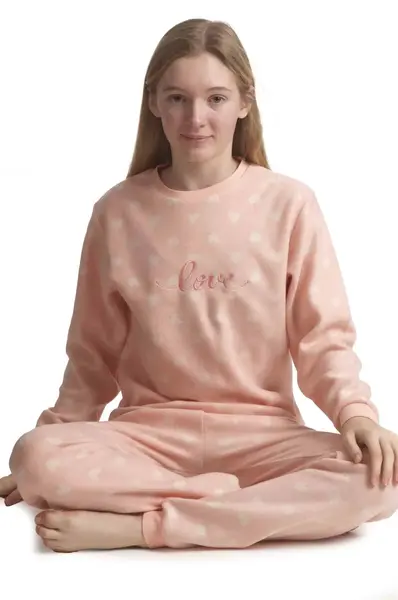 Cocodream fleece pyjama kind meisjes - Love - Warme pyjama maat 128 - Fleece pyjama kind Cocodream fleece pyjama kind meisjes - Love - Warme pyjama maat 128 - Fleece pyjama kind
