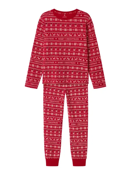 Name it kinder pyjama - Kerstmis  - Christmas - Grijze katoenen pyjama voor jongens en meisjes Name it kinder pyjama - Kerstmis  - Christmas - Grijze katoenen pyjama voor jongens en meisjes