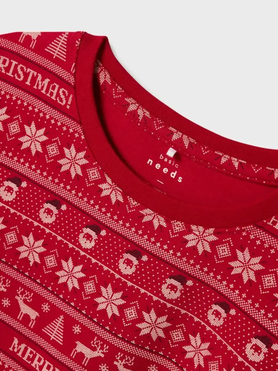 Name it kinder pyjama - Kerstmis - Christmas - Grijze katoenen pyjama voor jongens en meisjes Name it kinder pyjama - Kerstmis - Christmas - Grijze katoenen pyjama voor jongens en meisjes