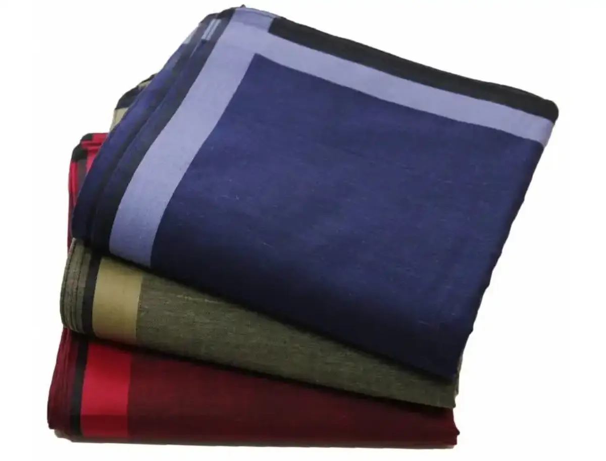 Swan Heren zakdoeken - uni donker 12 stuks - Voordeelverpakking katoenen zakdoeken