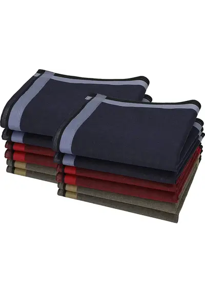 Swan Heren zakdoeken - uni donker 12 stuks